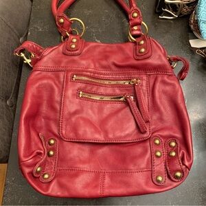 Linea Pelle Dylan Bag Deep Red Maroon